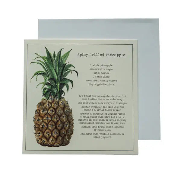 Greeting Card: Spicy Grilled Pineapple