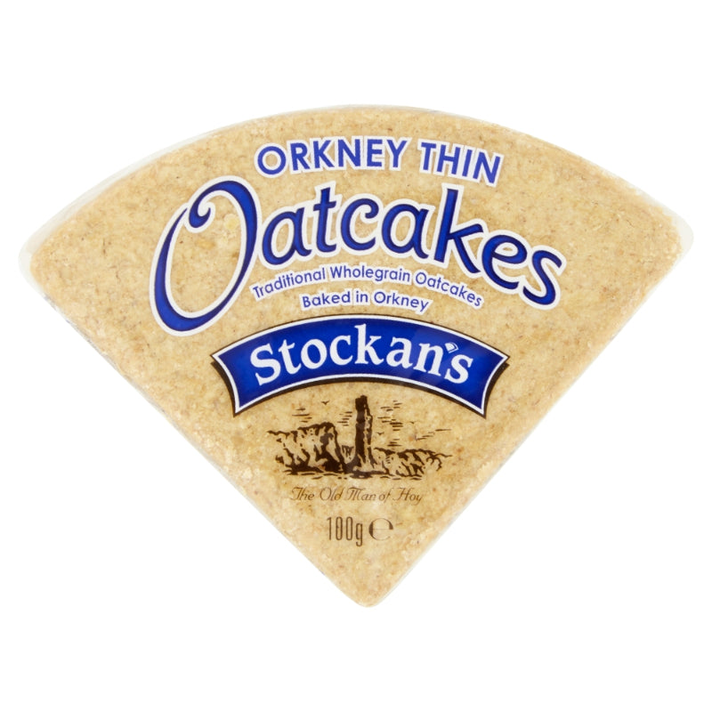 Orkney Thin Oatcakes package with Stockan&