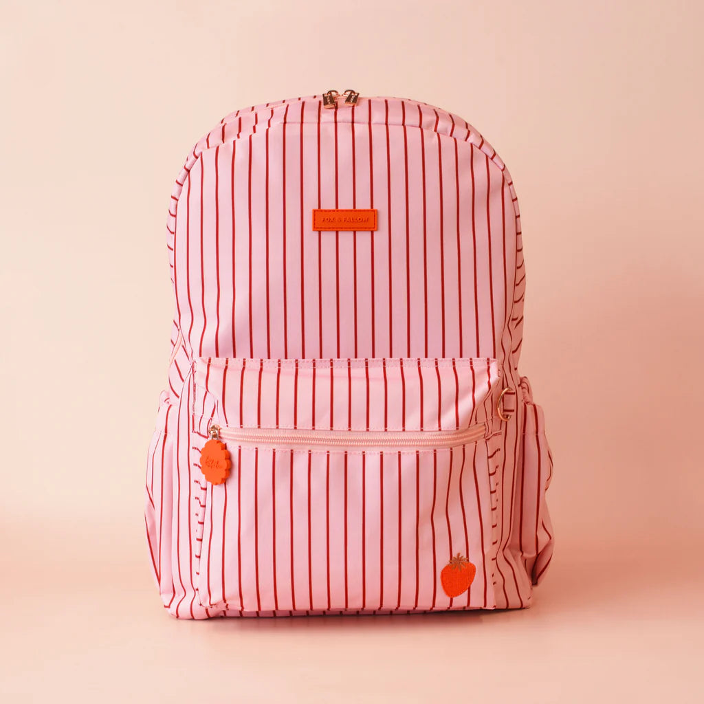 Fox & Fallow Strawberry Stripe Backpack *COMING SOON*