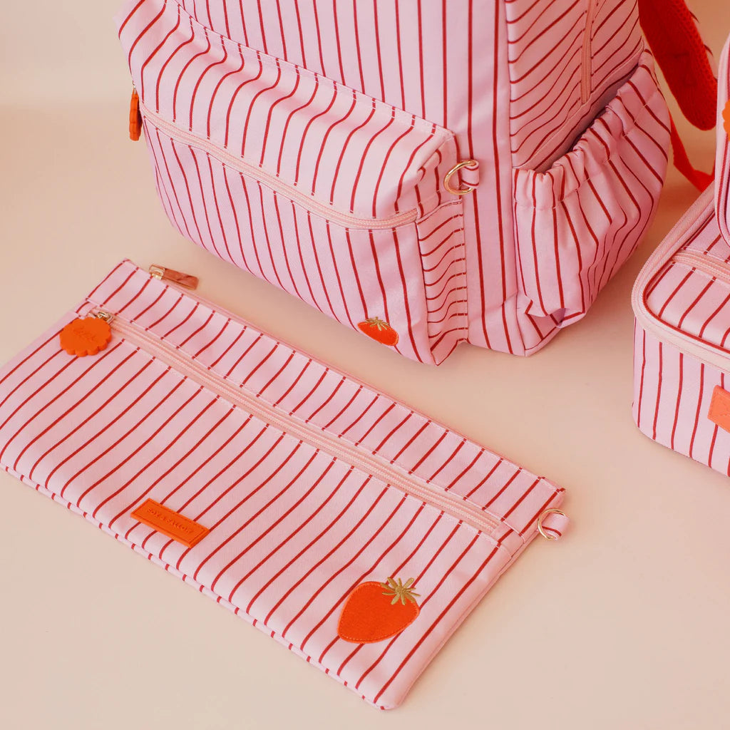 Fox & Fallow Strawberry Stripe Pencil Case *COMING SOON*