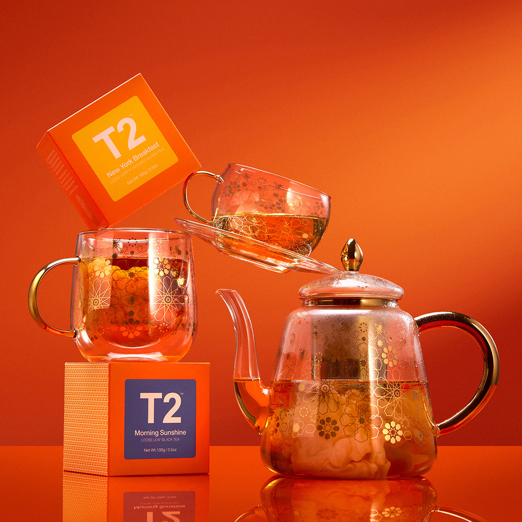 T2 Bee Moroccan Double Walled Mug