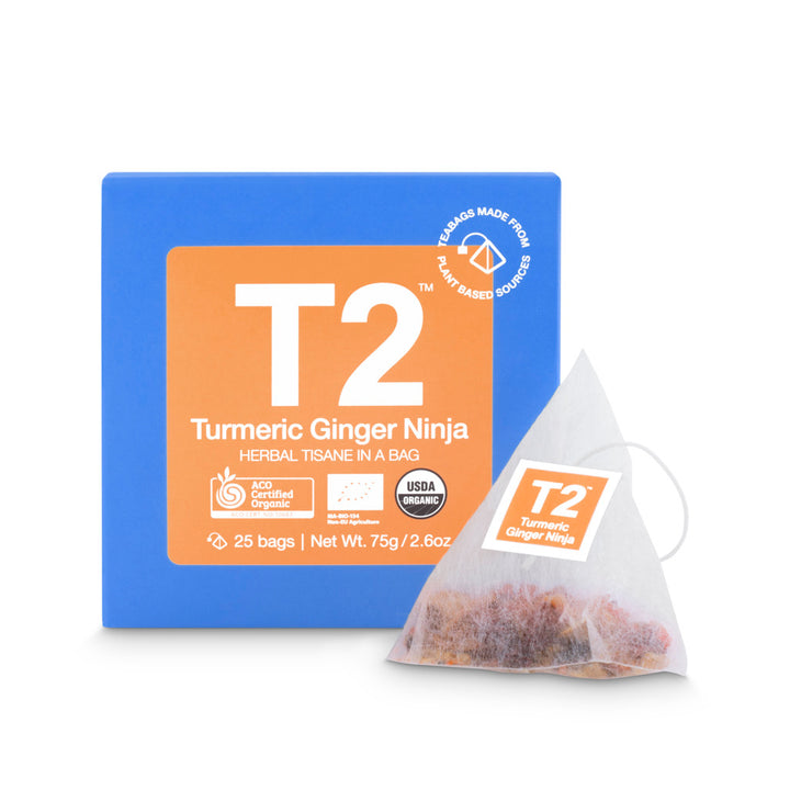 T2 Organic Turmeric Ginger Ninja Tea Bags