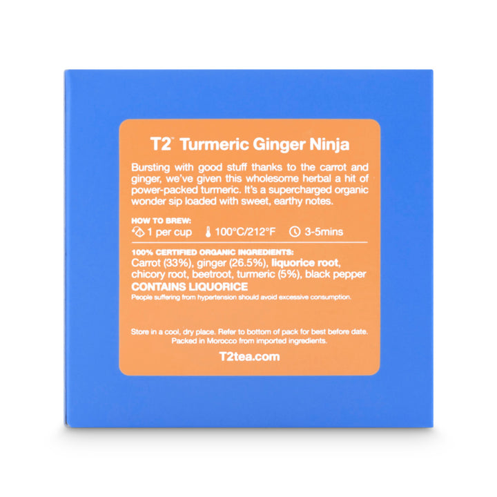 T2 Organic Turmeric Ginger Ninja Tea Bags
