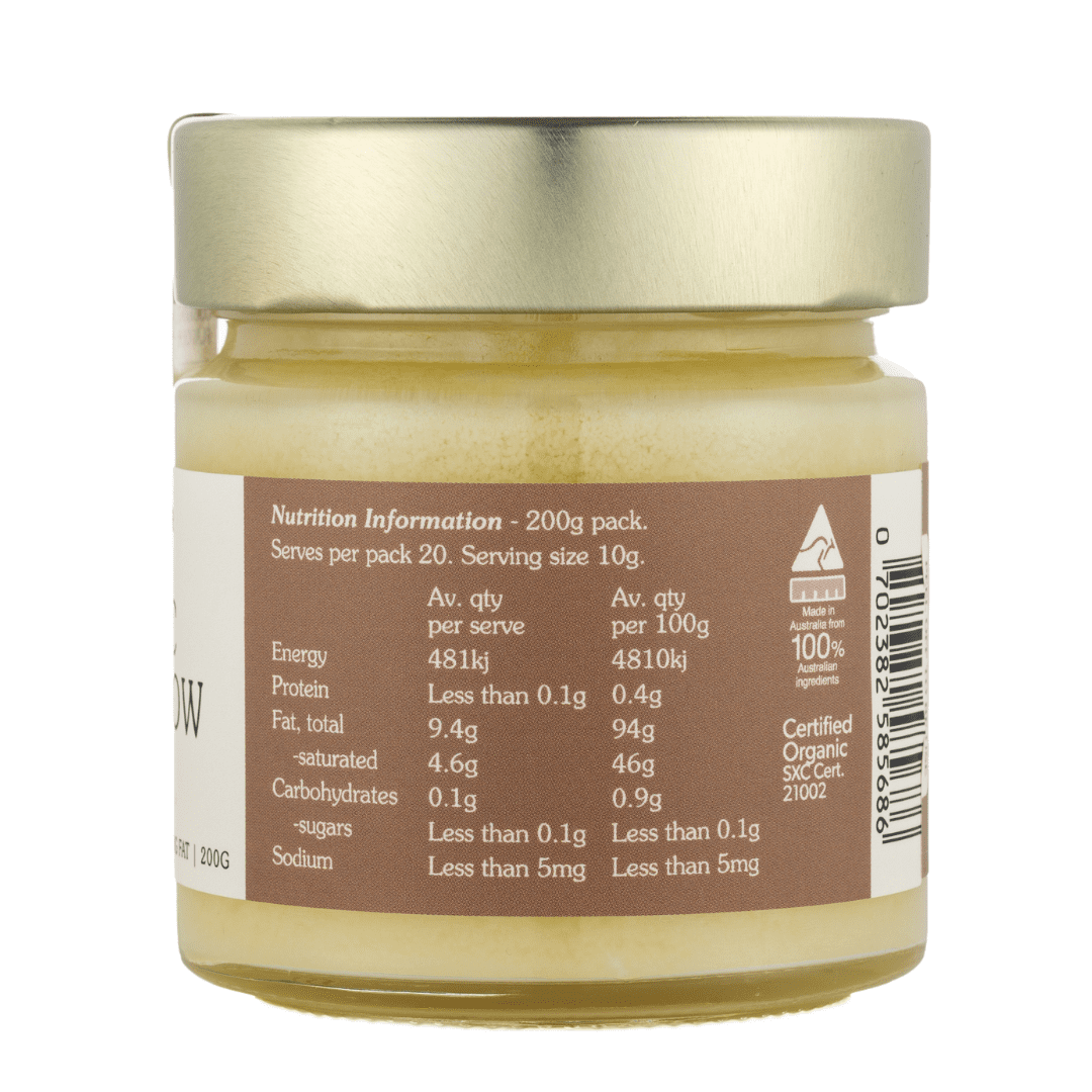 Organic Beef Tallow 200gm