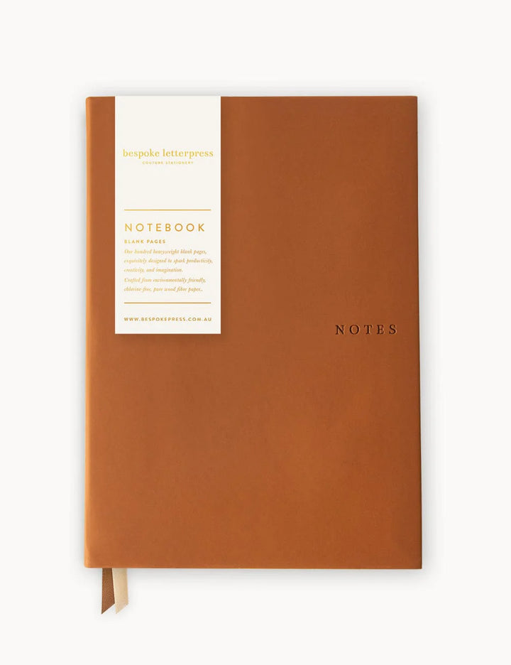 Bespoke Tan Soft Cover Leather Notebook