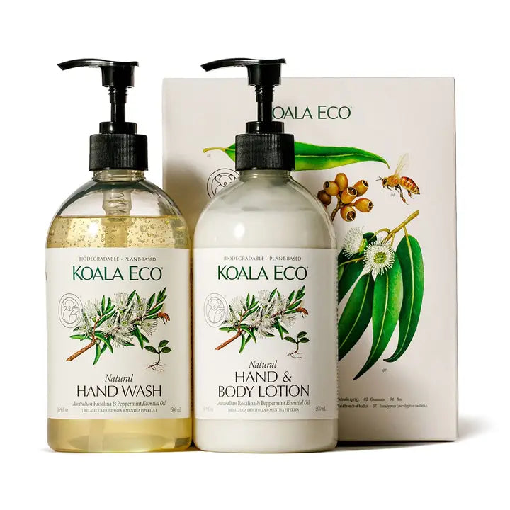 Koala Eco gift set with hand wash and hand lotion