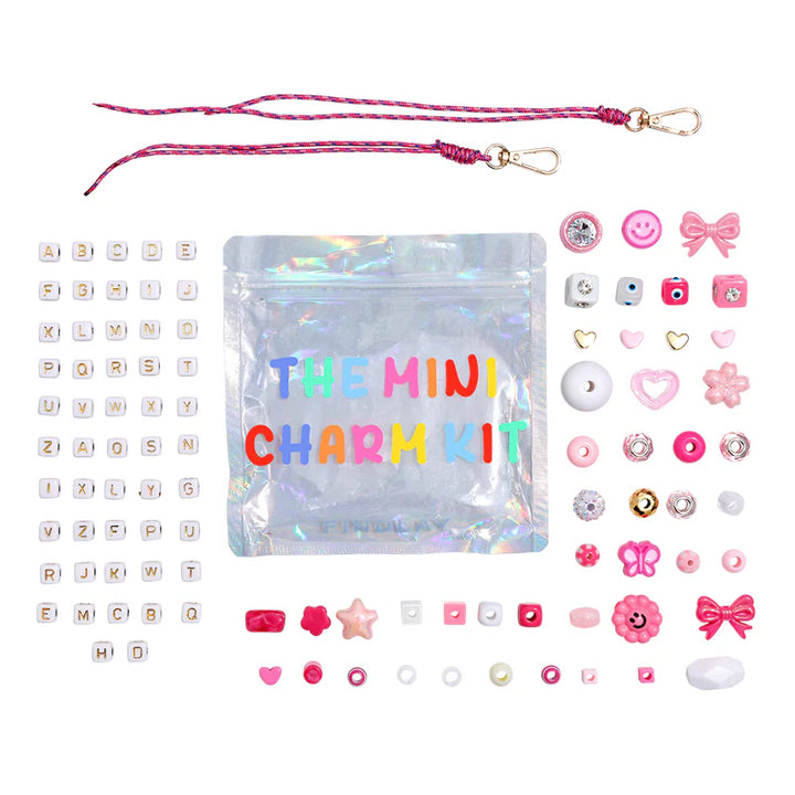 The mini charm kit on a white background