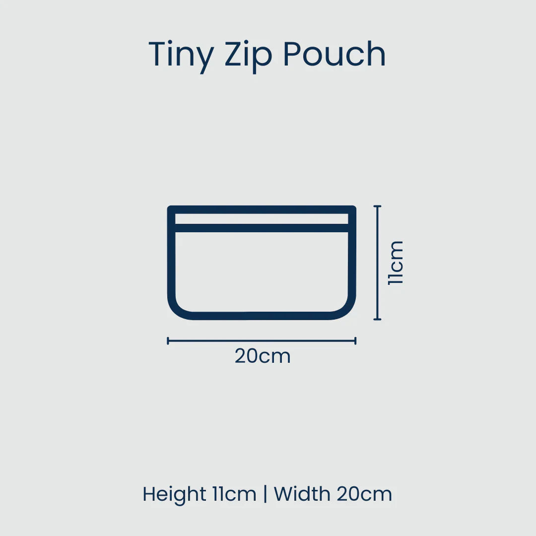 Tiny Zip Pouch: Square Garden