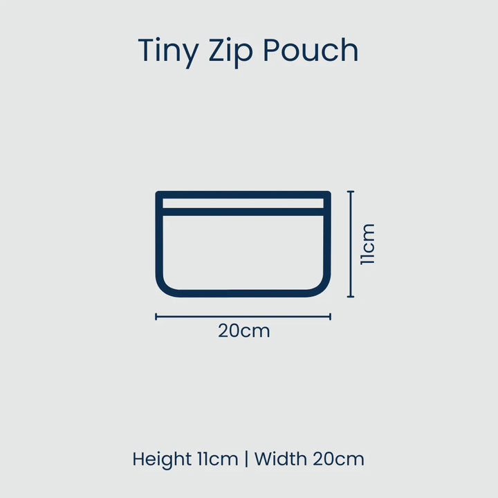 Tiny Zip Pouch: Square Garden