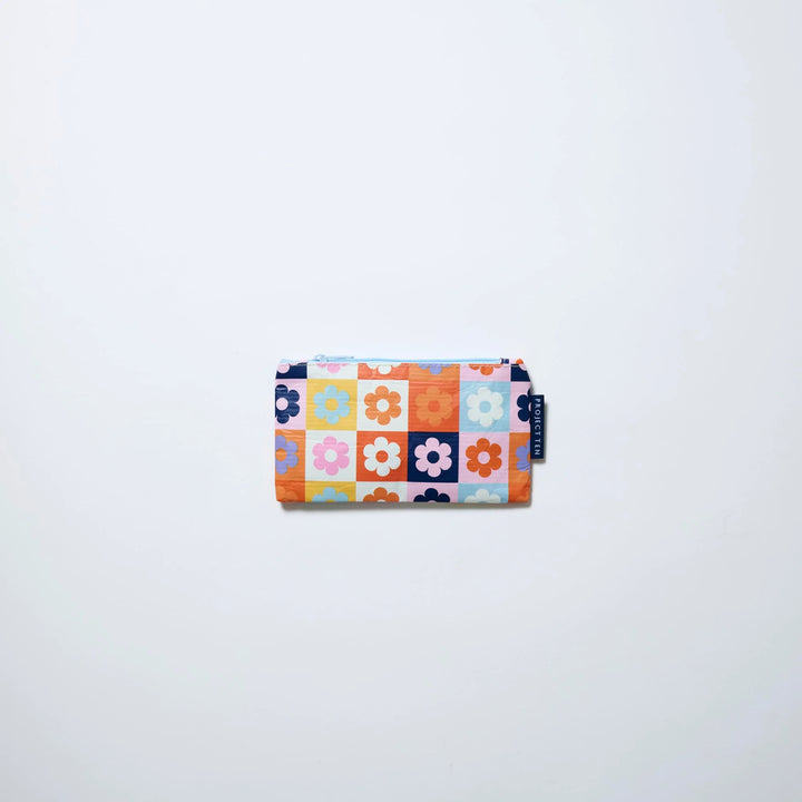 Tiny Zip Pouch: Square Garden