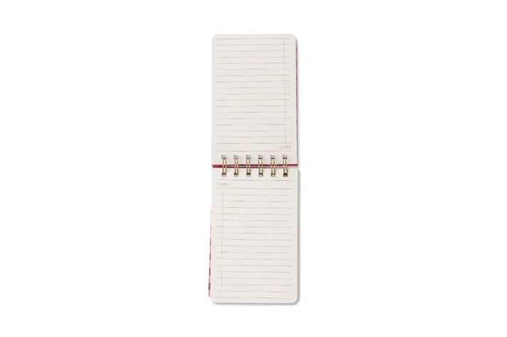 Pinwheel Pink Twin Wire Notepad