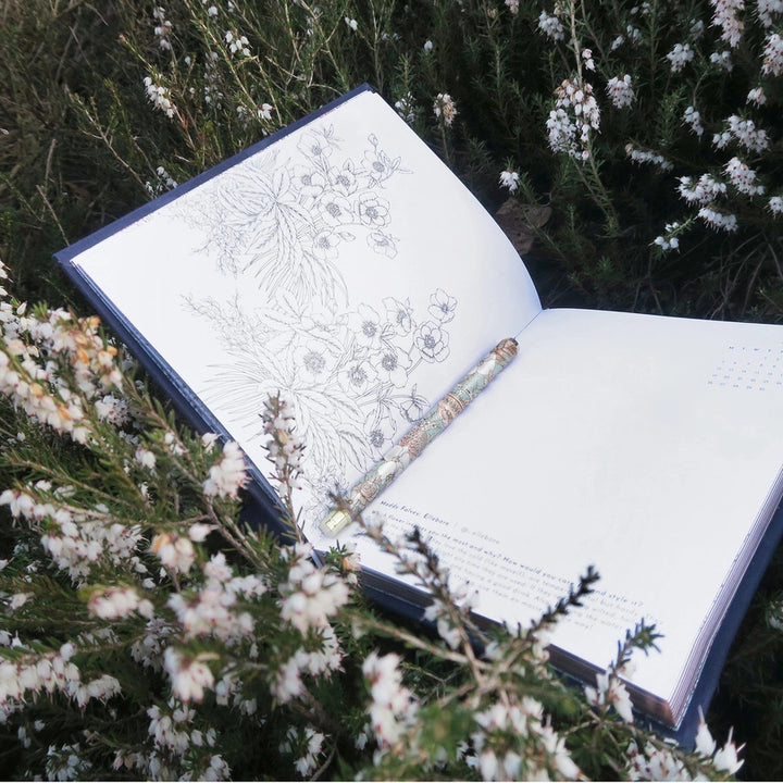 Bouquet in Soft Blue Rollerball Pen