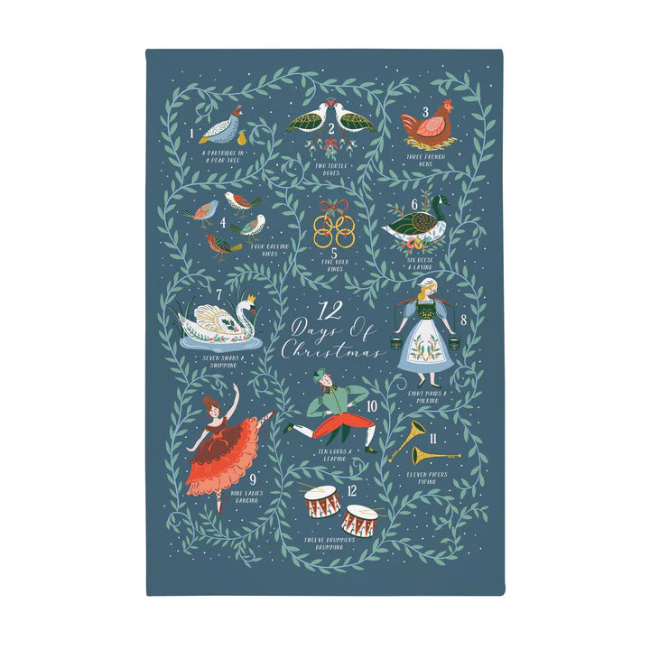 Ulster Weavers 12 Days of Christmas Tea Towel