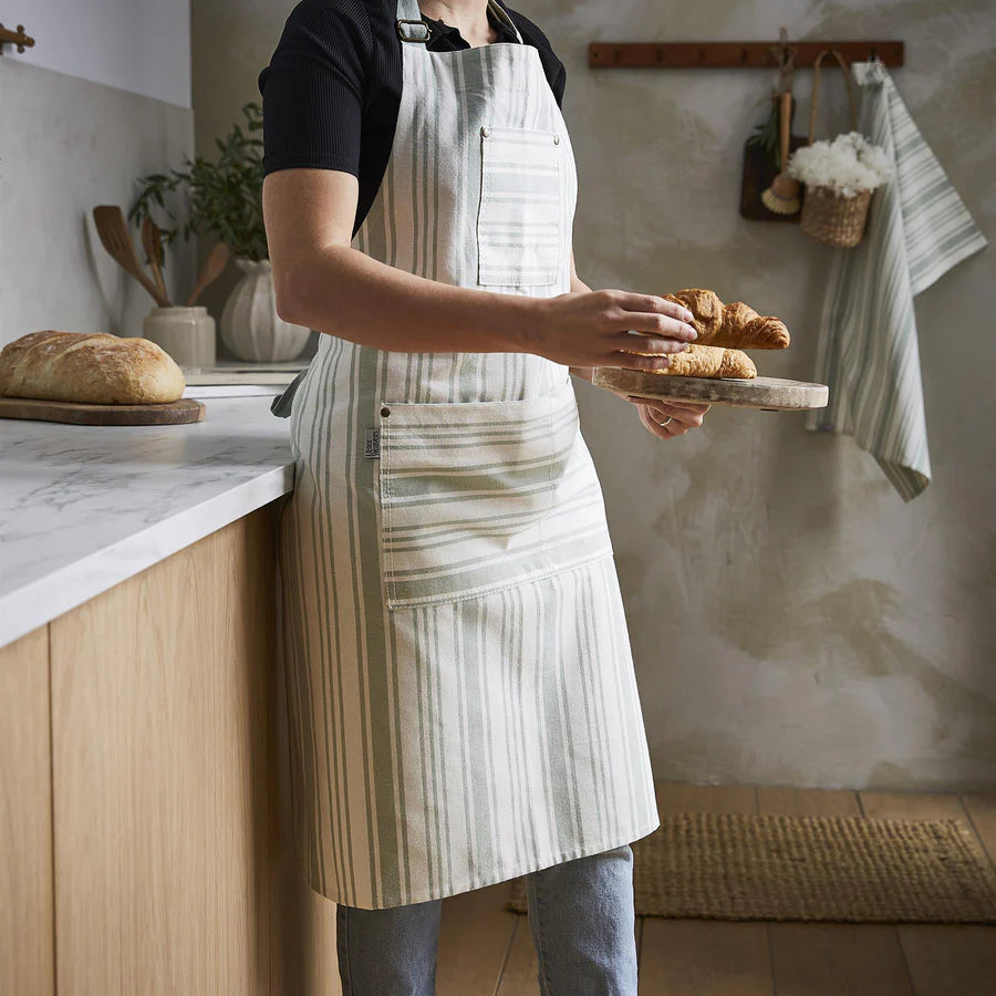 Ulster Weavers Sage Stripe Apron