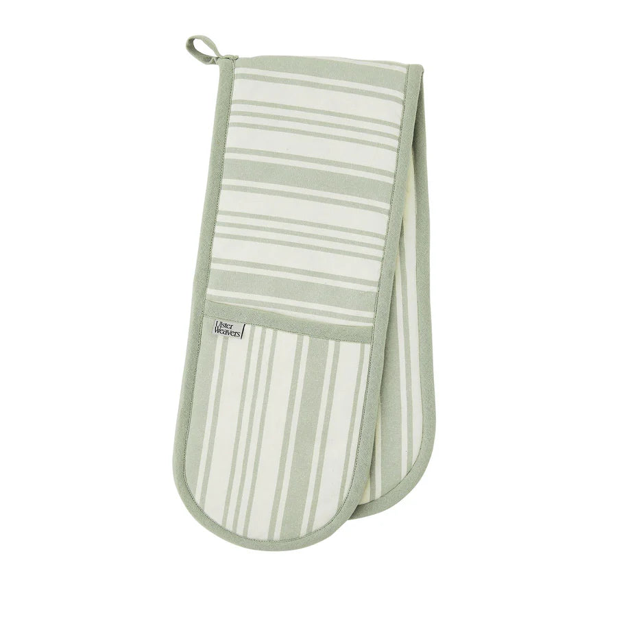 Ulster Weavers Sage Stripe Double Oven Glove