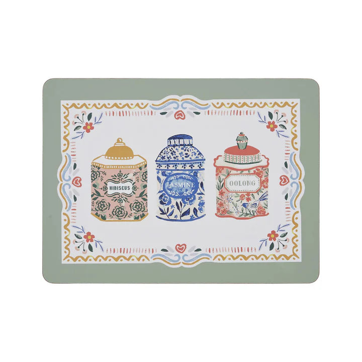 Ulster Weavers Tea Tins Cork Placemats