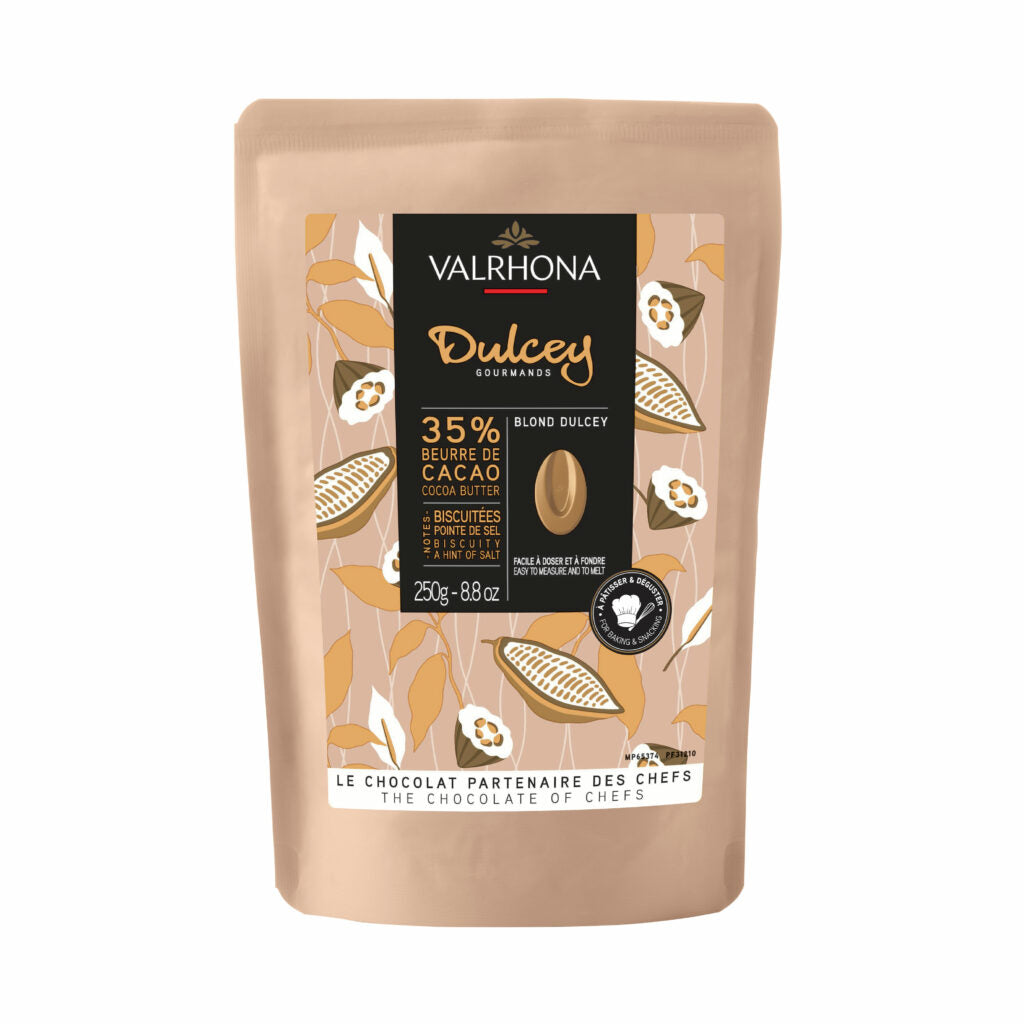 Valrhona Dulcey 35% Chocolate Feves 250gm