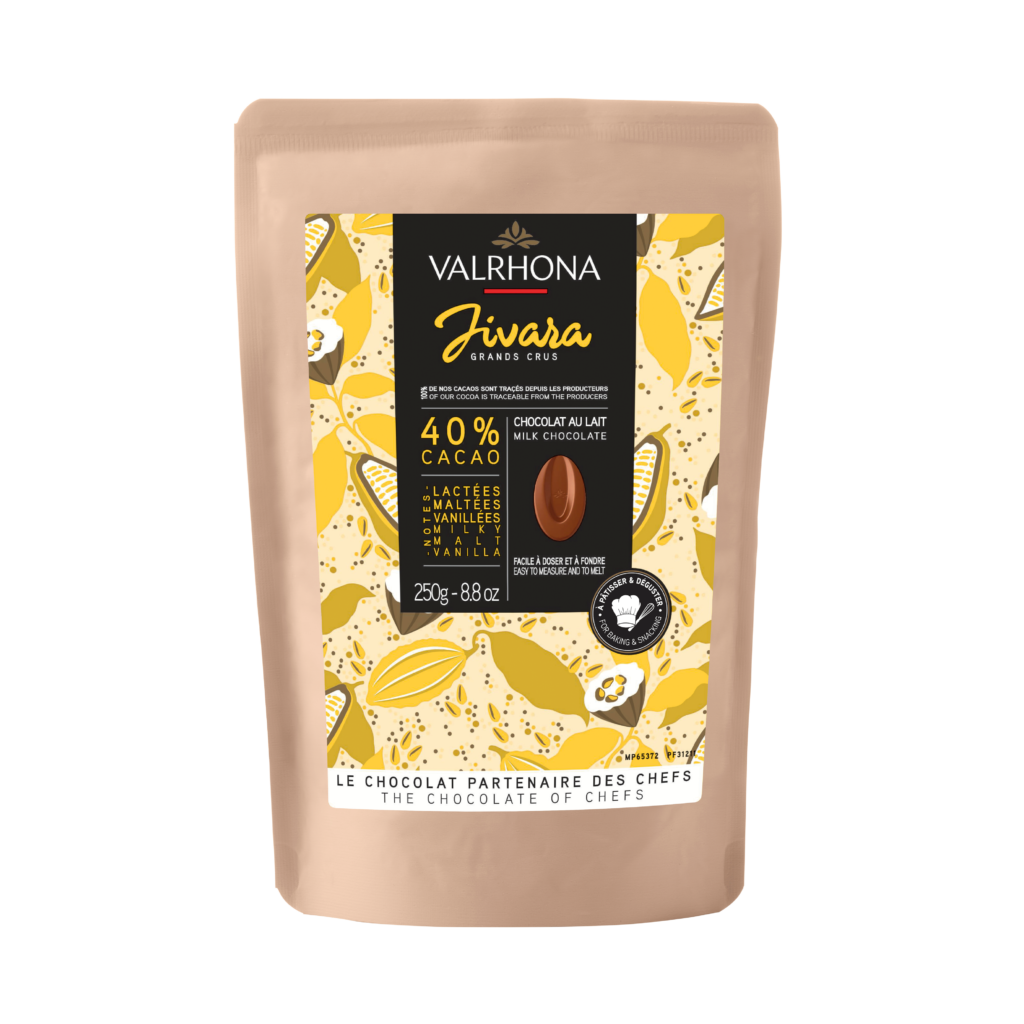 Valrhona Jivara 40% Chocolate Feves 250gm