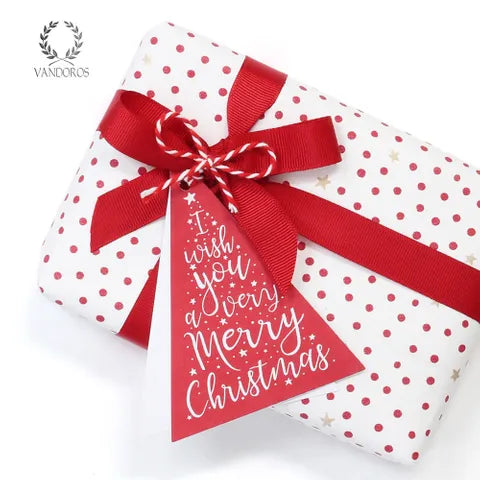 Red & White Christmas Gift Tags