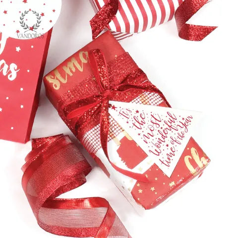 Red & White Christmas Gift Tags