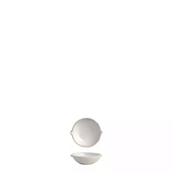 White Dish with Double Spout 10cm