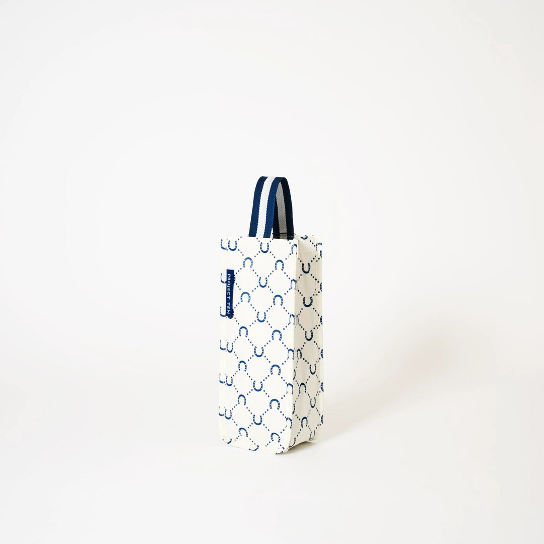 Wine Bag: Navy Horseshoe