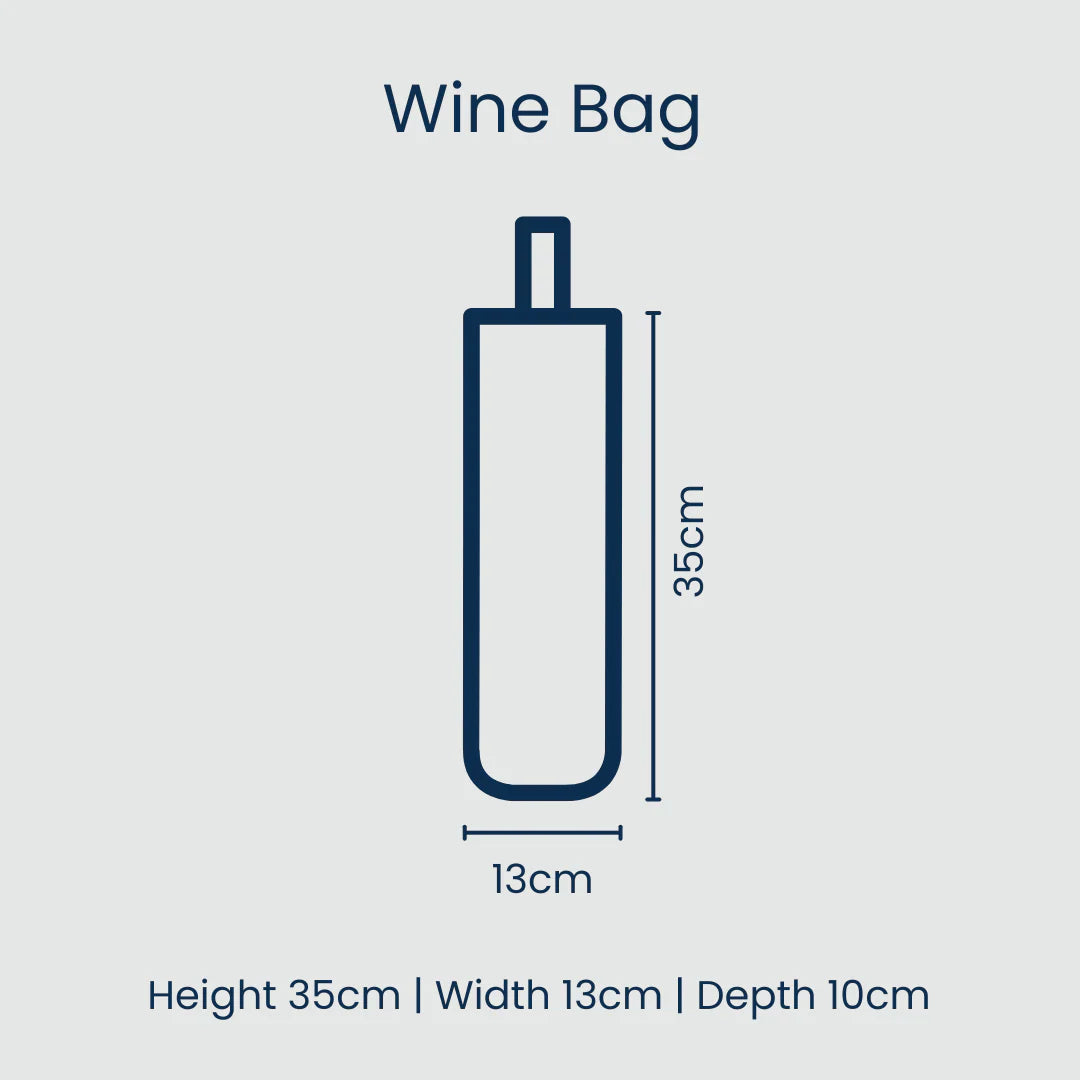 Wine Bag: Navy Horseshoe