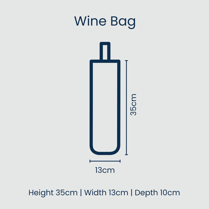 Wine Bag: Navy Horseshoe