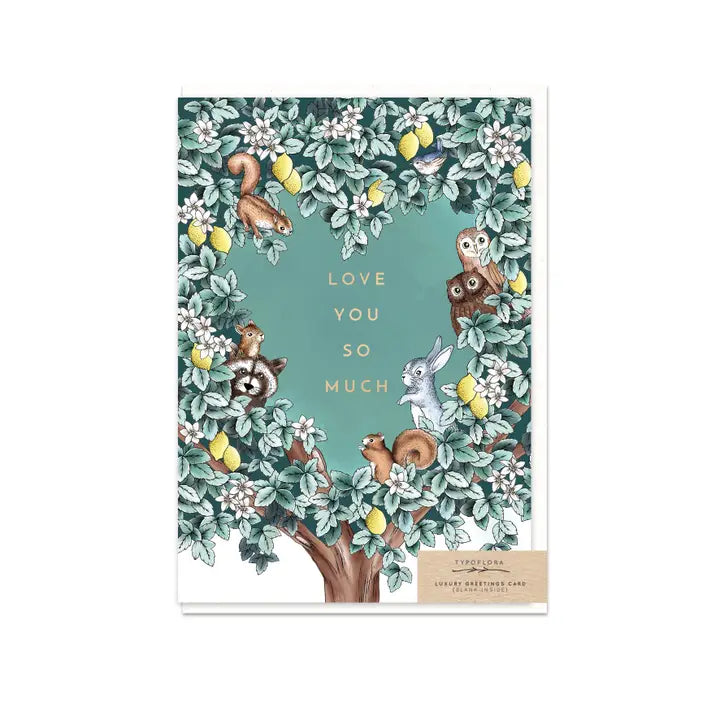 Woodland I Love You Greeting Card