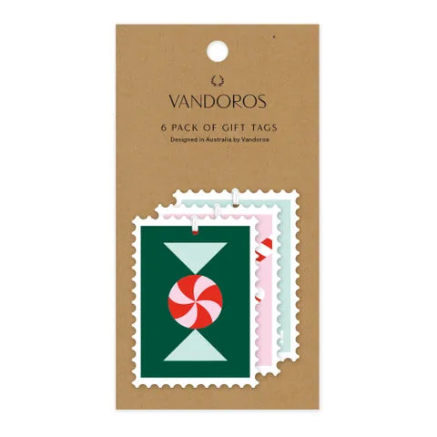 Christmas Stamps Gift Tags