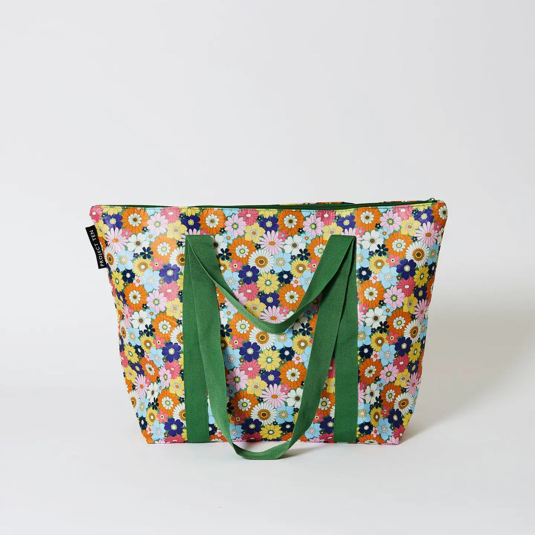 Zip Medium Tote: Posy