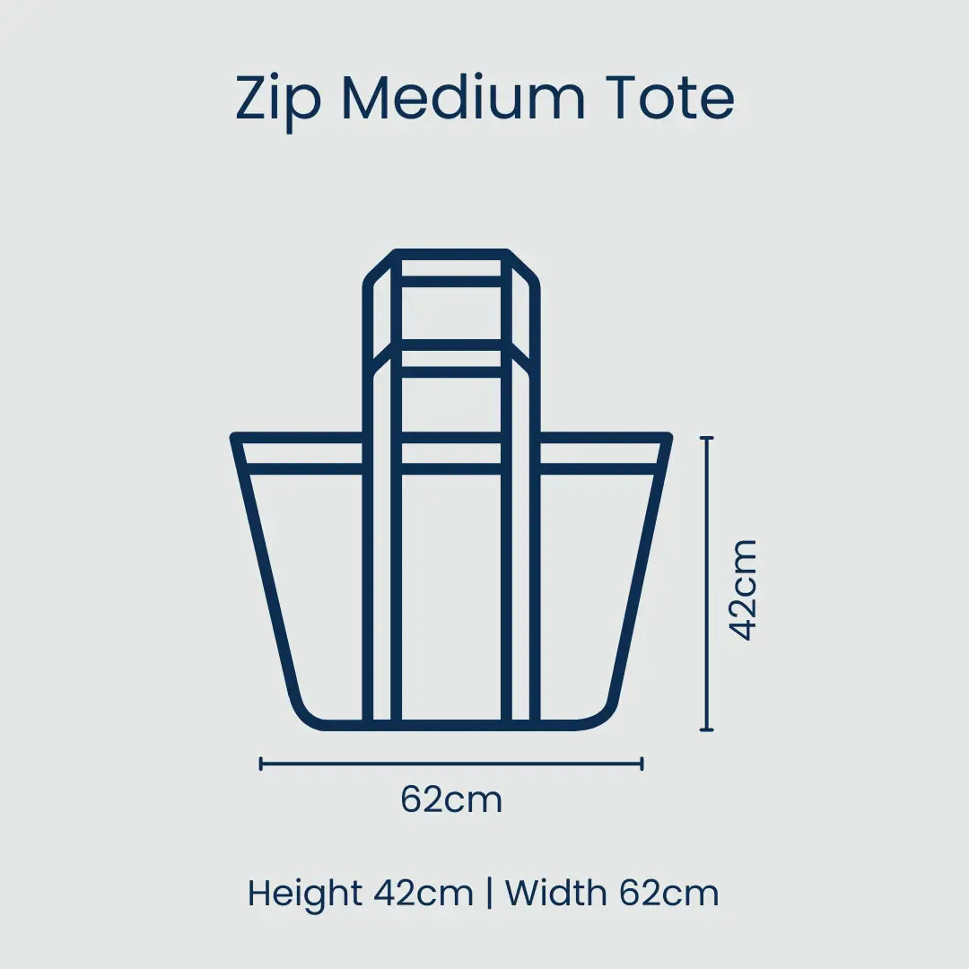 Zip Medium Tote: Posy