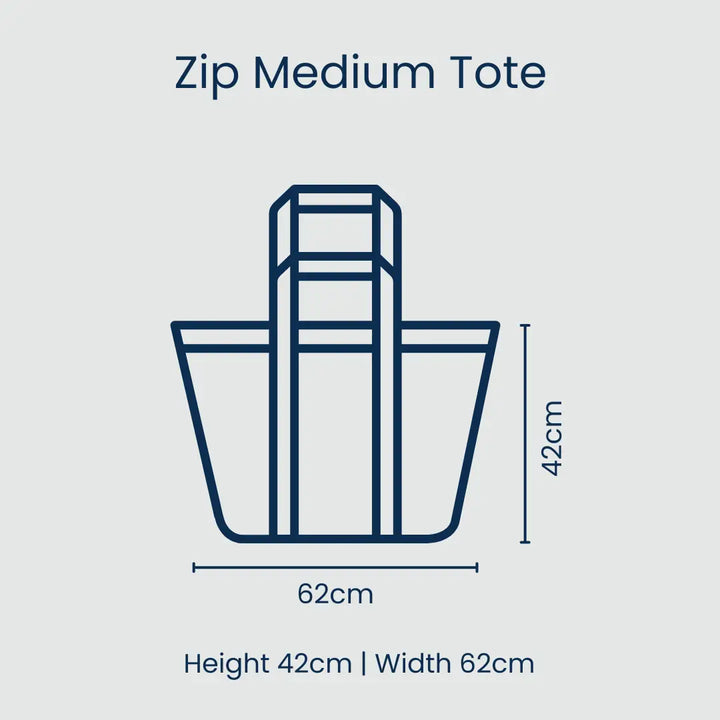 Zip Medium Tote: Posy