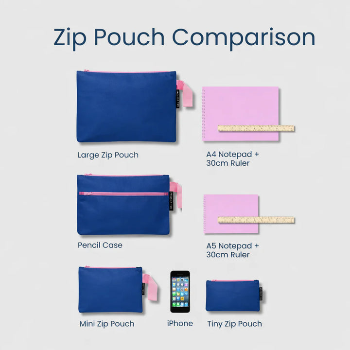Tiny Zip Pouch: Square Garden