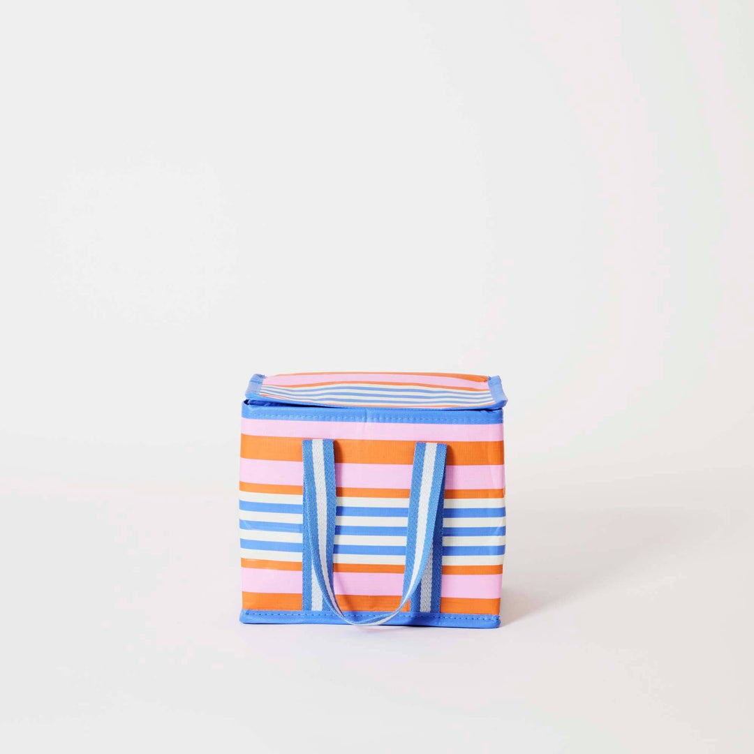 Mini Insulated Tote: Capri Stripe