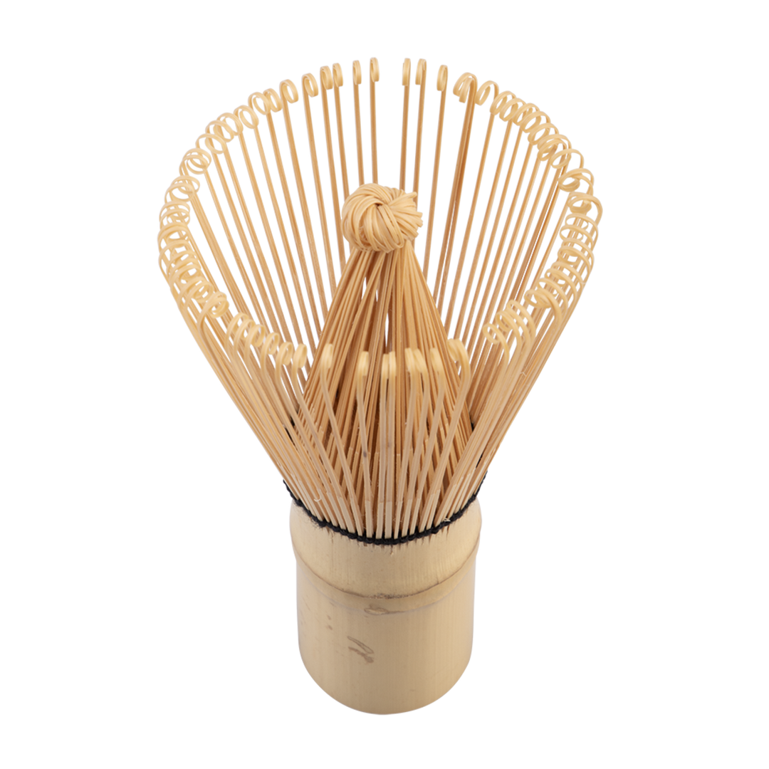 Bamboo whisk on a white background