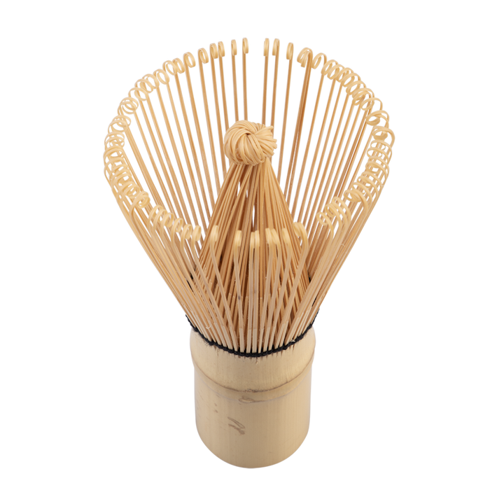 Bamboo whisk on a white background