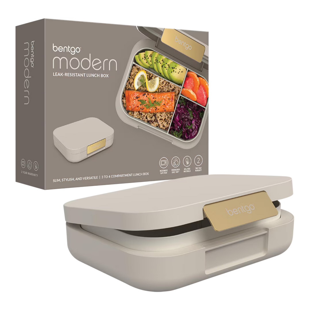 Bentgo modern lunch box with packaging on a white background