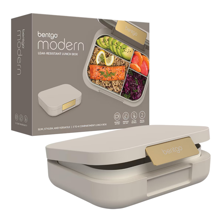 Bentgo modern lunch box with packaging on a white background
