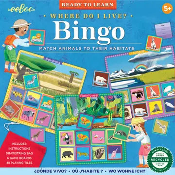 Where do I live bingo game