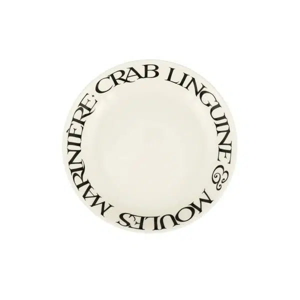 Black Toast Crab Linguine Medium Pasta Bowl *ARRIVING NEXT WEEK*
