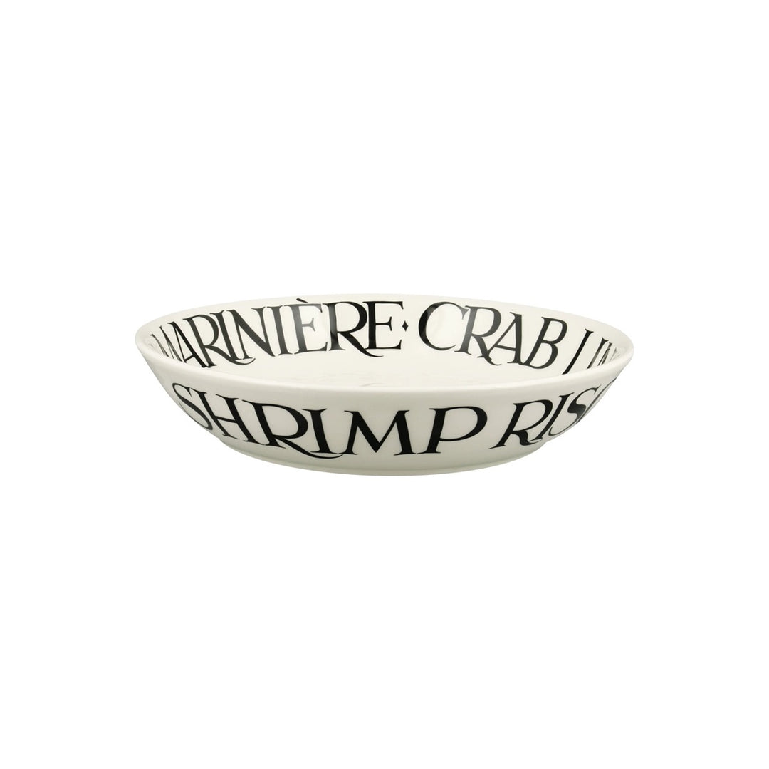 Black Toast Crab Linguine Medium Pasta Bowl *ARRIVING NEXT WEEK*