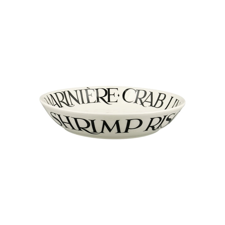 Black Toast Crab Linguine Medium Pasta Bowl *ARRIVING NEXT WEEK*