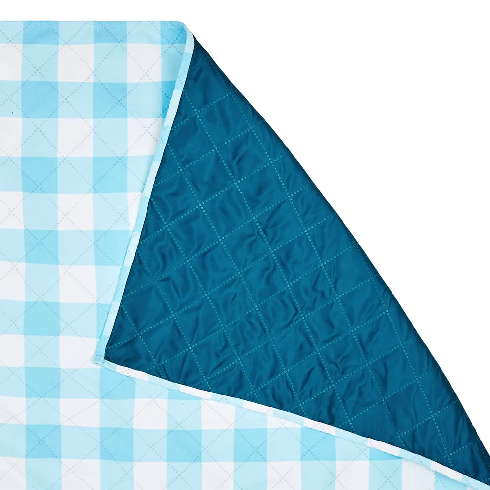 Blue Check Beach/ Picnic Blanket - XL