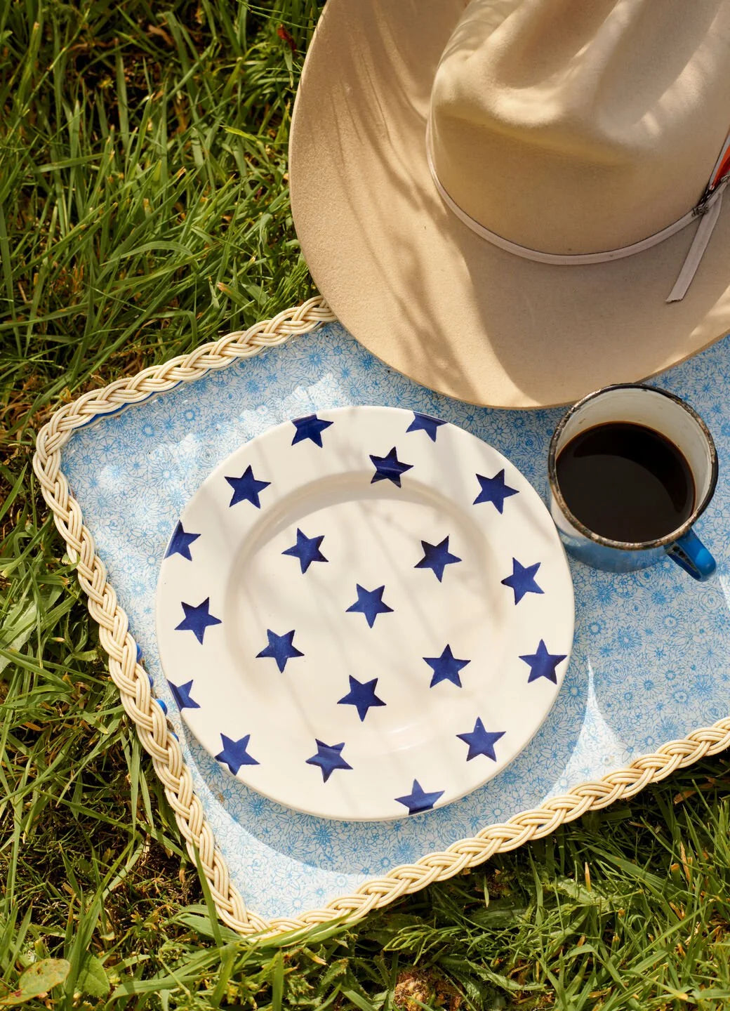 Blue Star Plate 8.5"