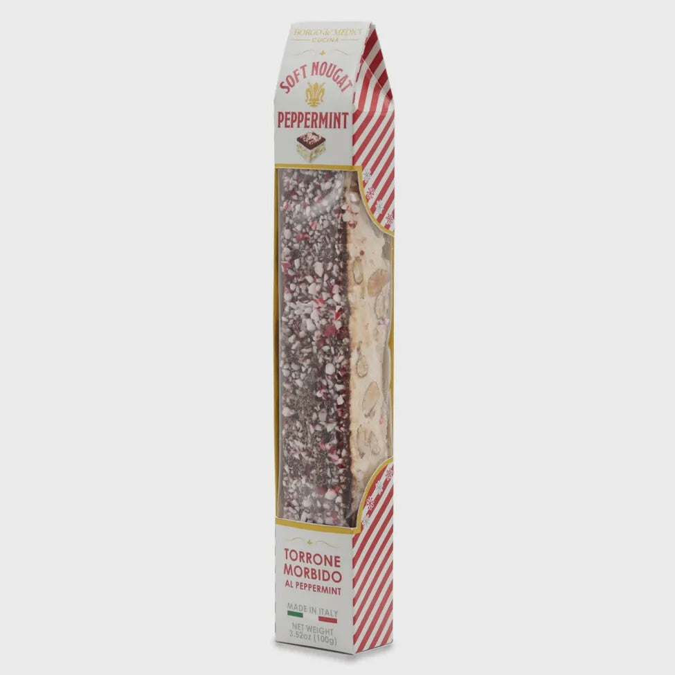 Borgo Soft Nougat with Peppermint Bark 100gm