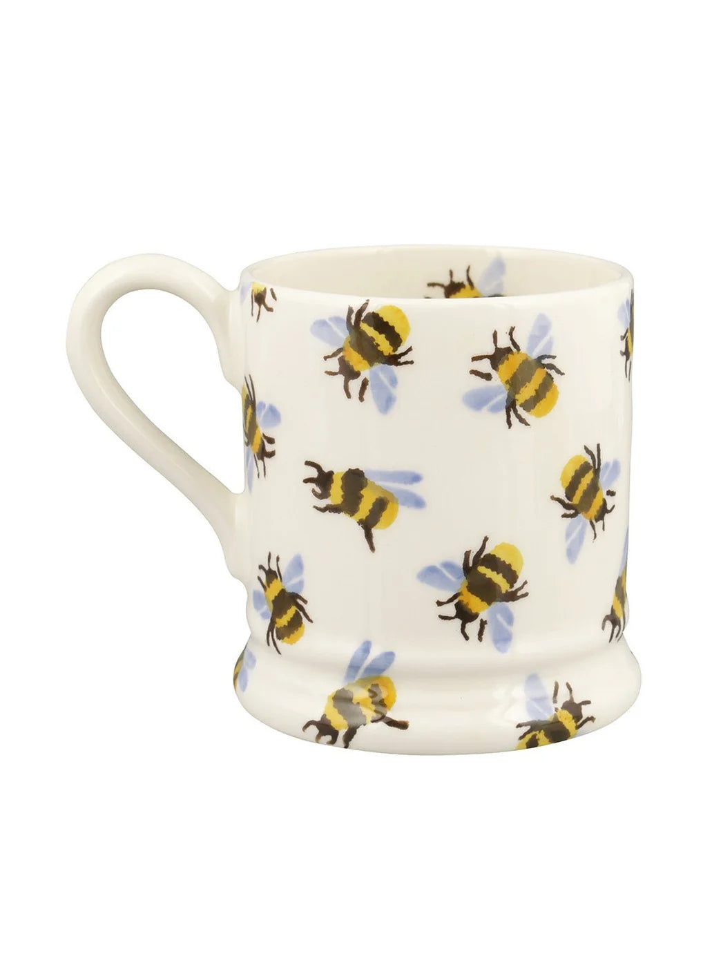 An Emma Bridgewater mug with bees on it 