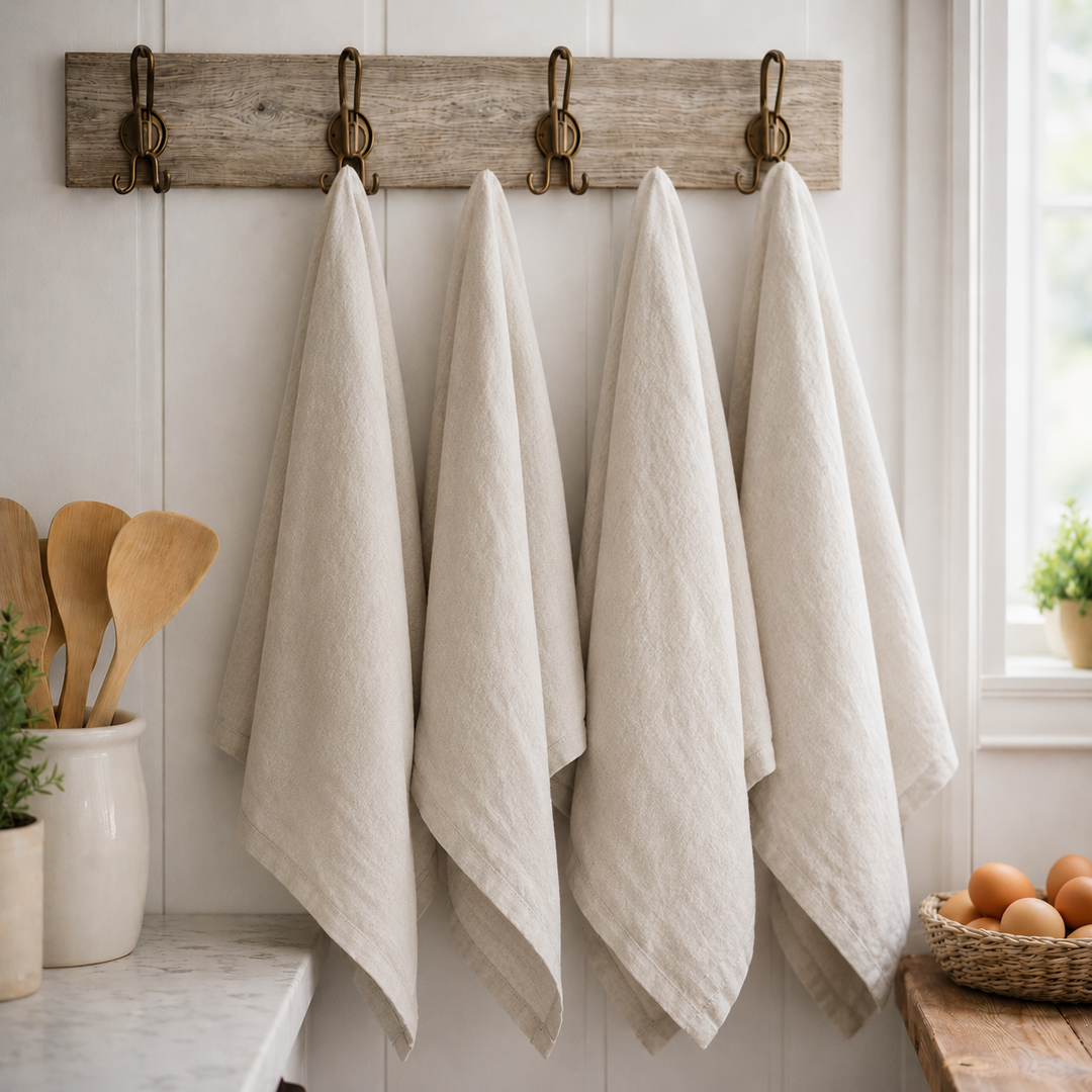 Mama &amp; Tochter French Linen Tea Towel: Pebble
