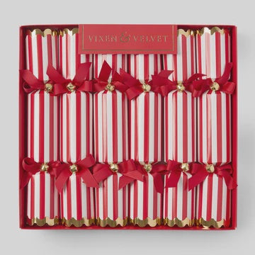 Candy Cane Stripe Christmas Crackers