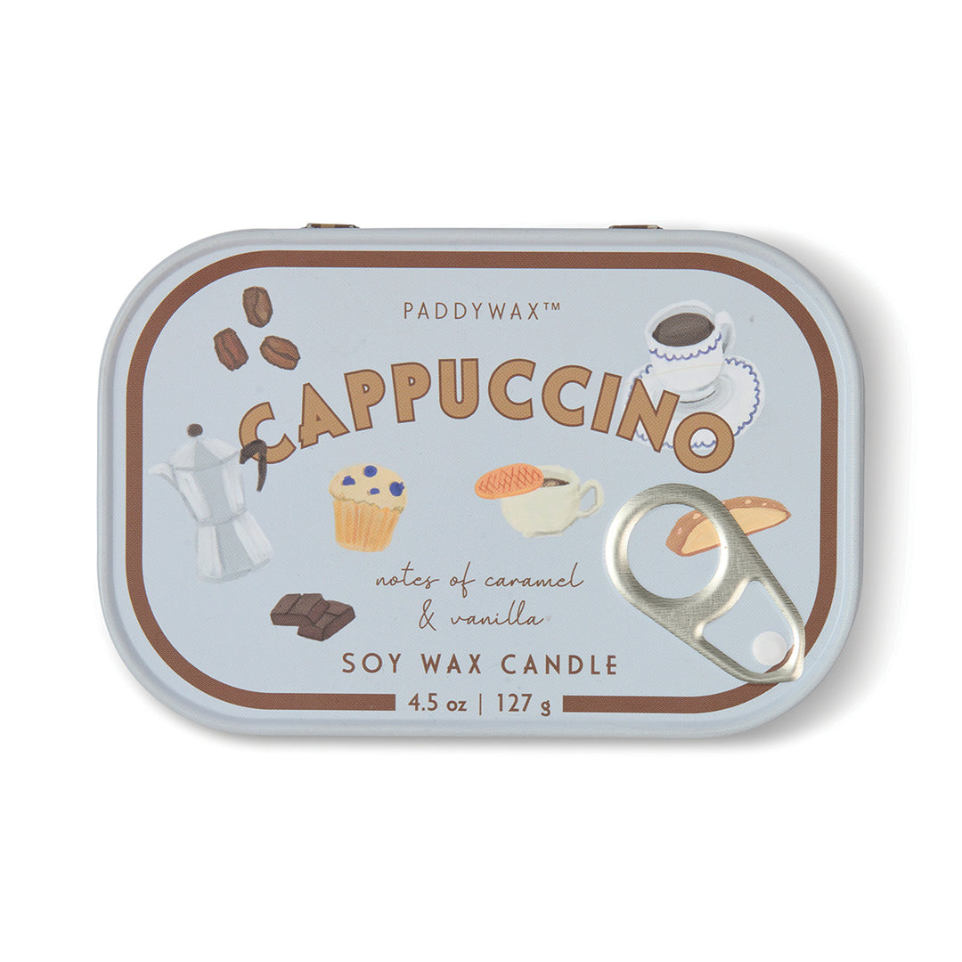 Candle tin labeled &